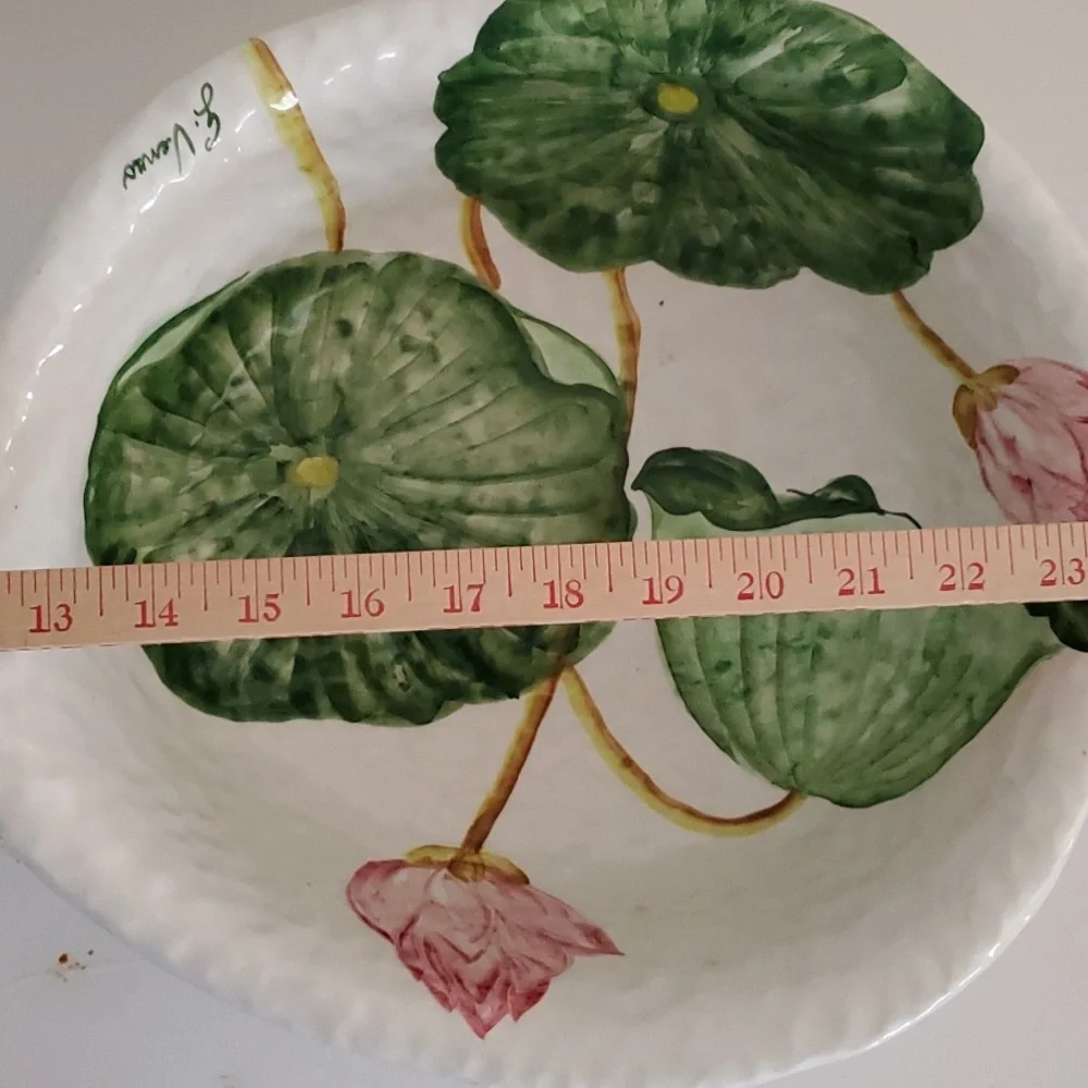 G. Venzo Lilly Pad Irregular Shape Bowl